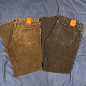 2 Pairs — Goodfellow & Co. Corduroys - Slim 32x32 Black and Brown Package!